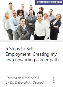 Thumbnail Image of 5 Steps to Self-Employment Course